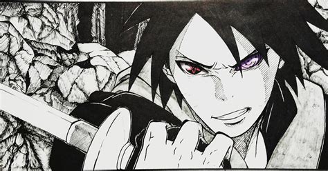 Did A Drawing Of Sasuke From Naruto Manga