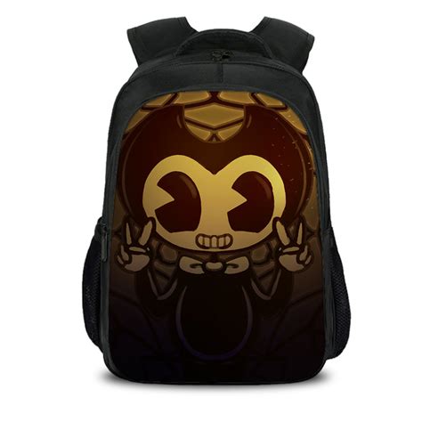 16bendy The Ink Machine Backpack School Bag Black Tcartoon