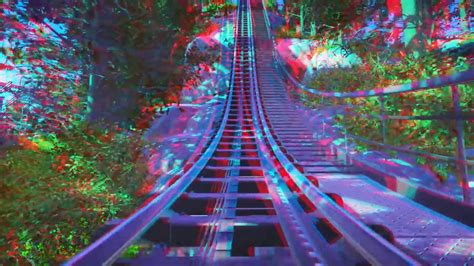 3d Roller Coaster Video 3d Anaglyph Red Cyan Full Hd 1080p Pov Ride Youtube