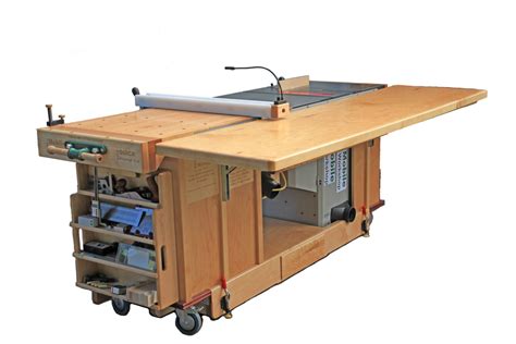 Ekho Mobile Workshop Portable Cabinet Saw Work Bench And Router
