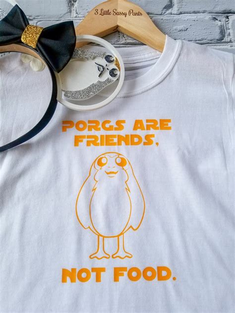 Disney Shirtsstar Wars Shirtporgs Are Friends Not Food Etsy