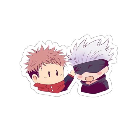 Satoru gojo (五 (ご) 条 (じょう) 悟 (さとる) gojō satoru?) is one of the main protagonists of jujutsu kaisen. Satoru Gojo And Yuji Itadori Sticker Chibi Cute Satoru ...