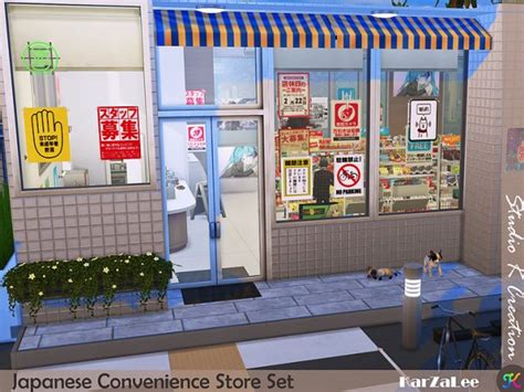 Studio K Creation Japanese Convenience Store Set Sims 4