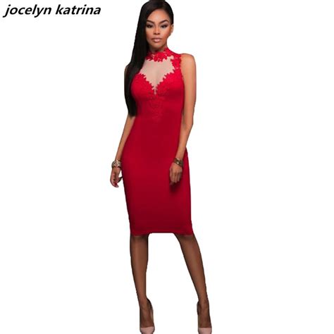 Jocelyn Katrina Brand Fashion Sleeveless Sexy Dress To Party O Neck