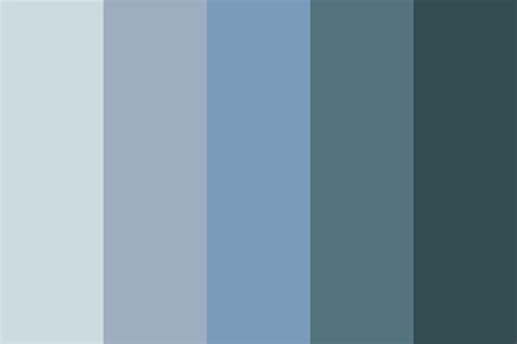 Fog Blue Color Palette
