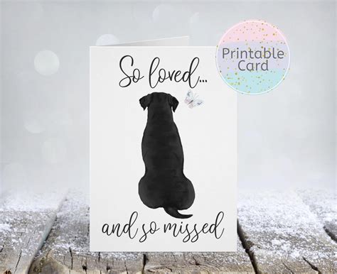 Dog Sympathy Card Printable Pet Condolence Card Pet Etsy