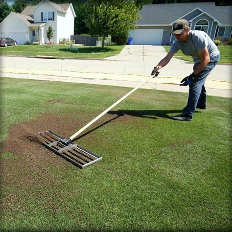 Why and how to power rake or dethatch a lawn not getting the color you want can be related to too much thatch or mulch. Levelawn Leveling Tool - Ryan Knorr Lawn Care | Lawn ...