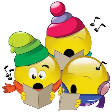 Caroler Smileys Christmas Emoticons Smiley Emoticon