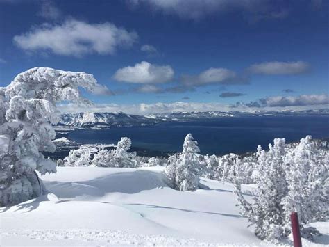 Storm Churns Waves Up To 6 Feet On Lake Tahoe Drops Foot Of Snow In Sierra