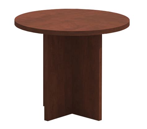 Sienna Mahogany Round Conference Table Amber By Cherryman