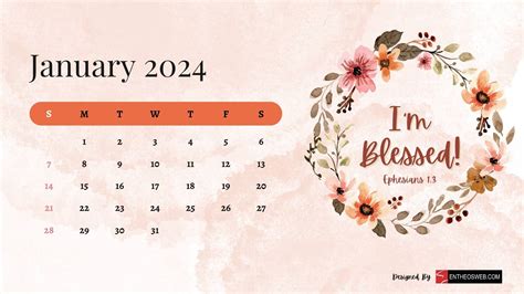2024 January Calendar Wallpaper Download Free Personalized Calendar 2024
