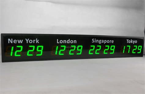 Alibaba Express Led Mini Multi Zone Digital World Time Zone Clock Buy