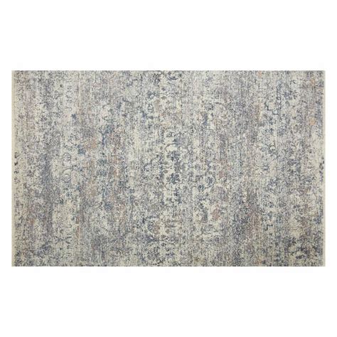 A476 Honeybloom Blue Abstract Area Rug 7x9 At Home