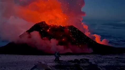 Incredible Eruption Of Highest Eurasias Volcano In Russia Kamchatka