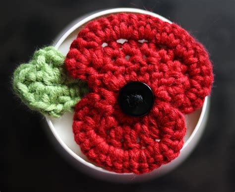Remembrance Poppy Crochet Pattern Etsy