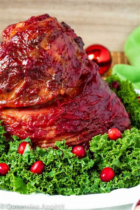 Honey Cranberry Glazed Ham ~ Recipe Queenslee Appétit Ham Recipes