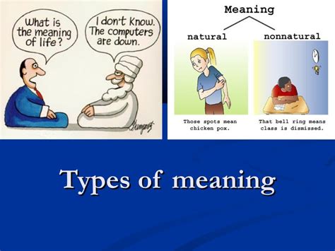 Semantics Types Of Meaning