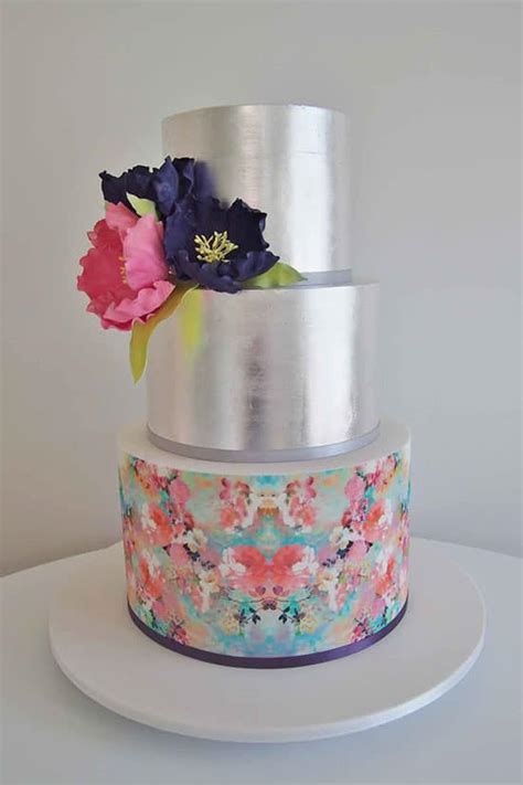 Wedding Cake Trend Metallic Cakes Queensland Brides