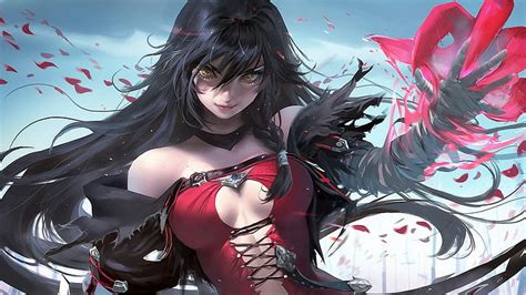 Warrior Anime Anime Art Anime Girl Warrior Woman Hd Wallpaper
