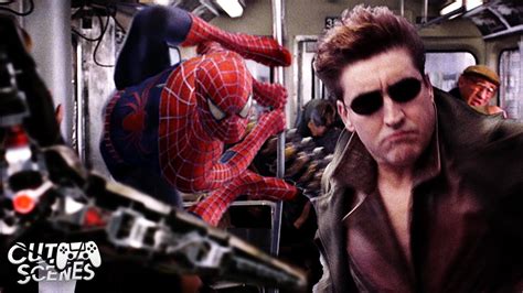 Spideys Epic Showdown Spider Man Vs Doc Ock On A Train Spider Man