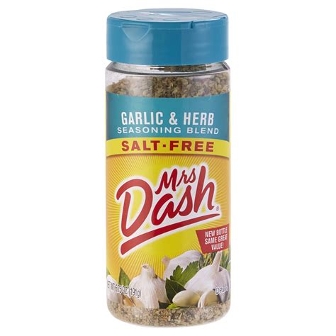 Mrs Dash Salt Free Garlic And Herb Seasoning Blend 675 Oz Spices