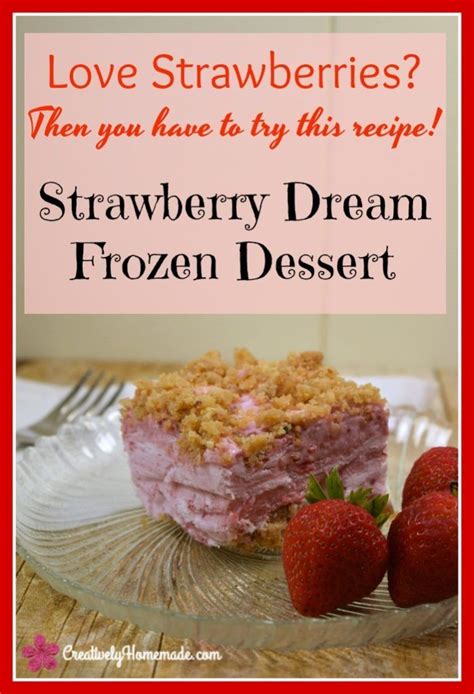 Creamy And Sweet This Frozen Strawberry Dream Squares Recipe Is Just