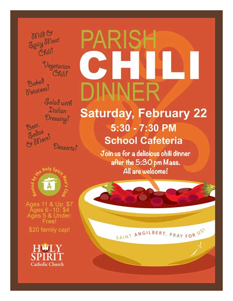 Chili Dinner - Holy Spirit Parish