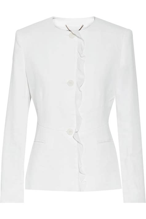 Stella Mccartney Lambert Silk Trimmed Twill Jacket Modesens