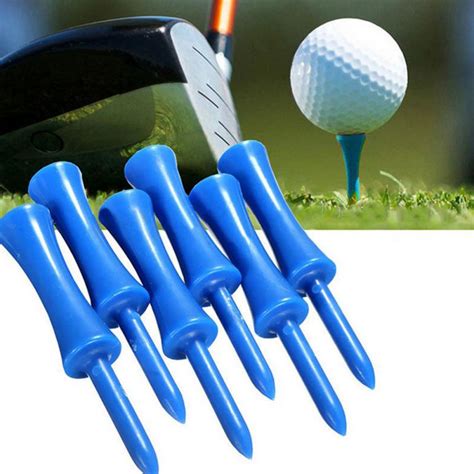 New 50pcs High Quality Blue Plastic Golf Tee Step Down Graduated Castle