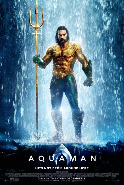 Aquaman Poster Jason Momoa As Arthur Curry Aquaman DCEU DC Extended Universe Photo