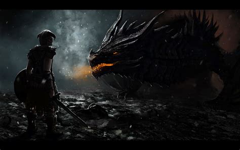 Dragon Skyrim Wallpaper HD | PixelsTalk.Net
