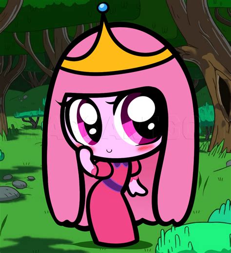 How To Draw Chibi Princess Bubblegum Adventure Time Step By Step