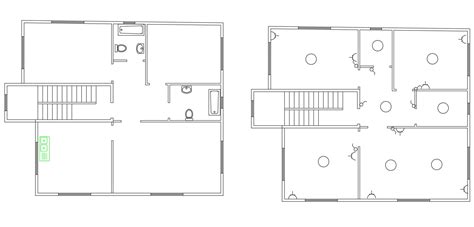 2 Bhk Autocad House Plan Design Cad Drawing Cadbull