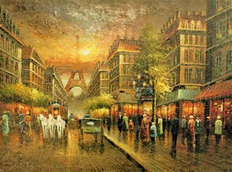Paris Oil Painting Images