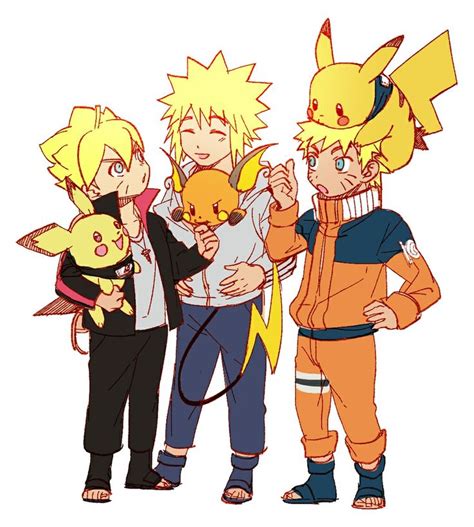 Naruto And Pokemon Naruto E Sasuke Desenho Animes Boruto Pokemon