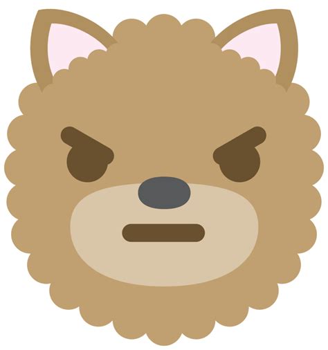 Emoji Dog Face Angry 1199914 Png