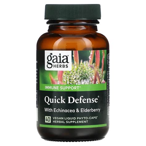 Gaia Herbs Quick Defense 40 Vegan Liquid Phyto Caps