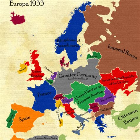 Althist Europe Map 1933 By Daemonofdecay On Deviantart