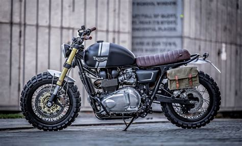 Triumph Bonneville T100 Scrambler By Down And Out Cafe Racers Harley