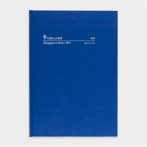 Collins Kingsgrove A4 Diary 2021 Blue Week To View 341p59 21