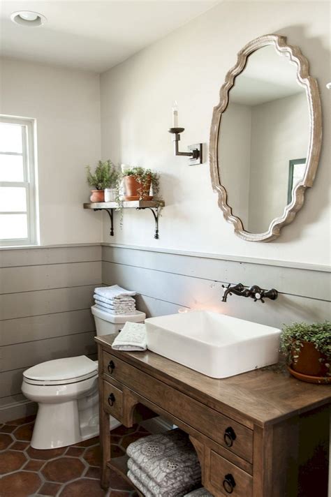 The point is to give an extra touch to the restroom to be as comfortable as possible for everyone who will use it. 77+ Easy and Modern Farmhouse Bathroom Decor Ideas