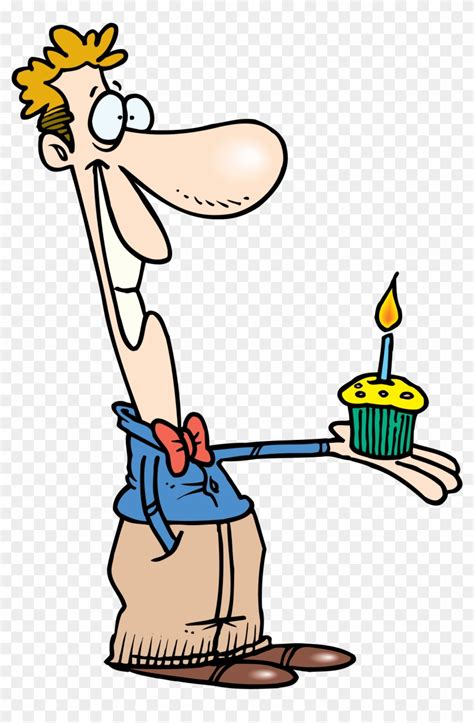 Happy Birthday Man Cartoon Free Transparent Png Clipart Images Download