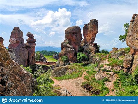 Beautiful Landscape Scenery Taken At The Belogradchick Rocks Bulgaria