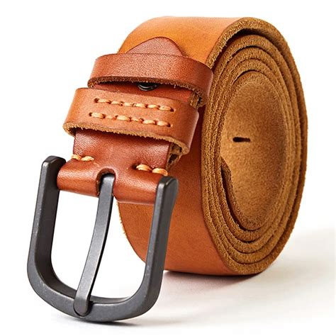 New Genuine Leather Designer Belts Men 100 Italian Cow Leather Belt