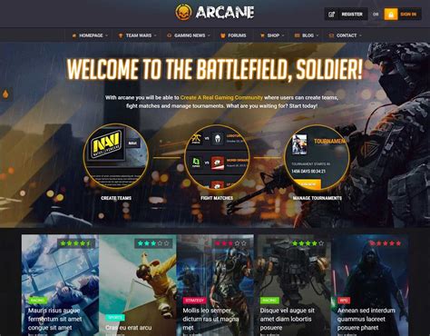 25 Esports Website Template Designs For Gaming Website 2020 Colorlib