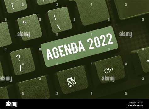 Conceptual Display Agenda 2022 Business Concept List Of Activities In