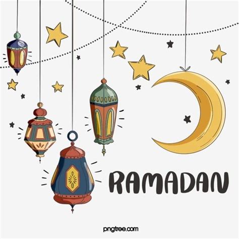 Hand Drawn Ramadan Png Transparent Ramadan Festival Elements In Hand