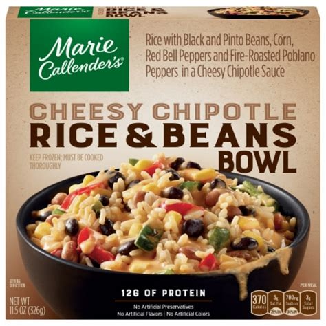 Marie Callender S Cheesy Chipotle Rice Beans Bowl Frozen Meal 11 5