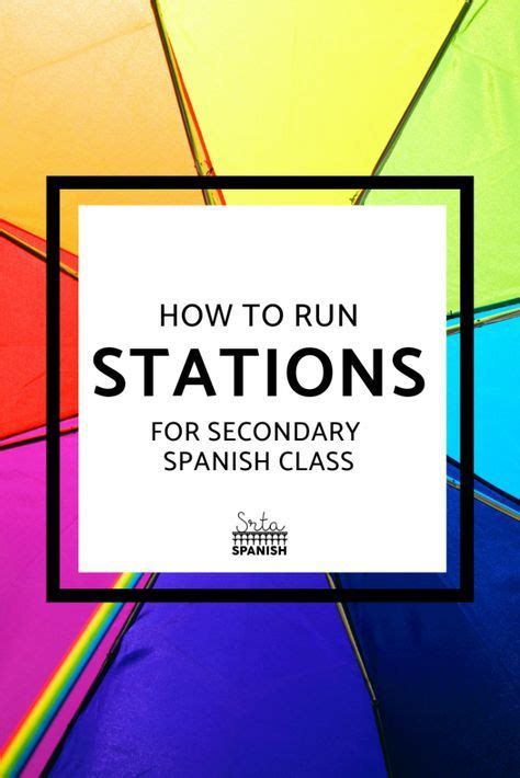 Stations In Spanish Class Srta Spanish In 2023 Spanish Classroom Activities High School