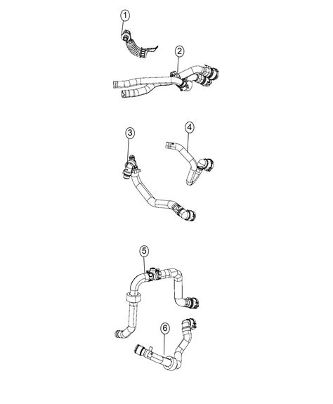 Jeep Renegade Hose Heater Supply Heating Plumbing St 68255400aa